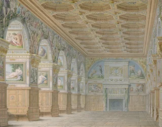 De balzaal in Fontainebleau, plaat uit een album